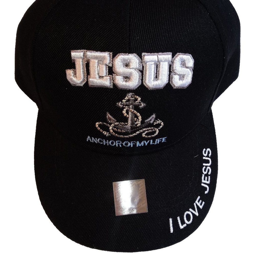Jesus Anchor of My Life Hat (Black)